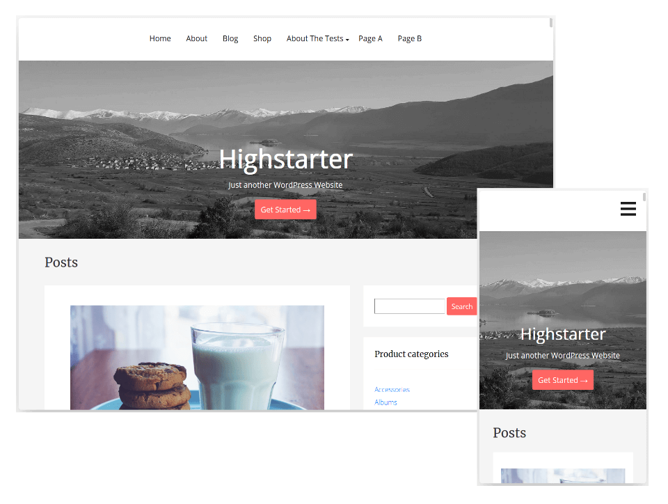 HighStarter WordPress theme screenshot