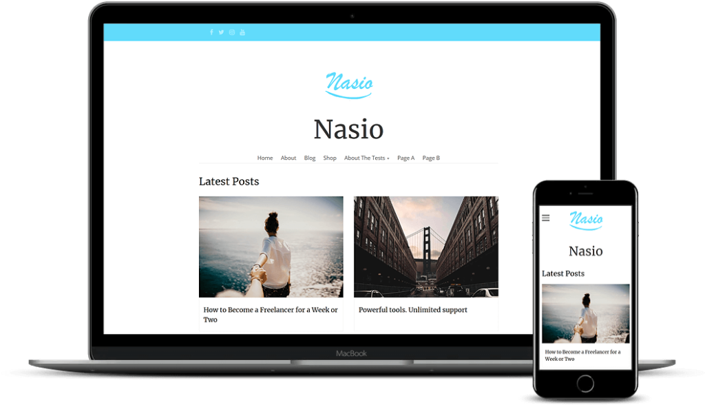 Nasio WordPress theme screenshot