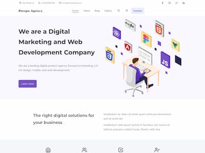 Prespa digital marketing web development company demo