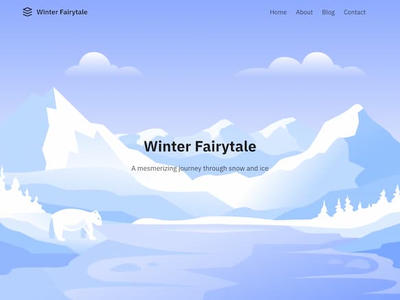 winter fairytale theme demo