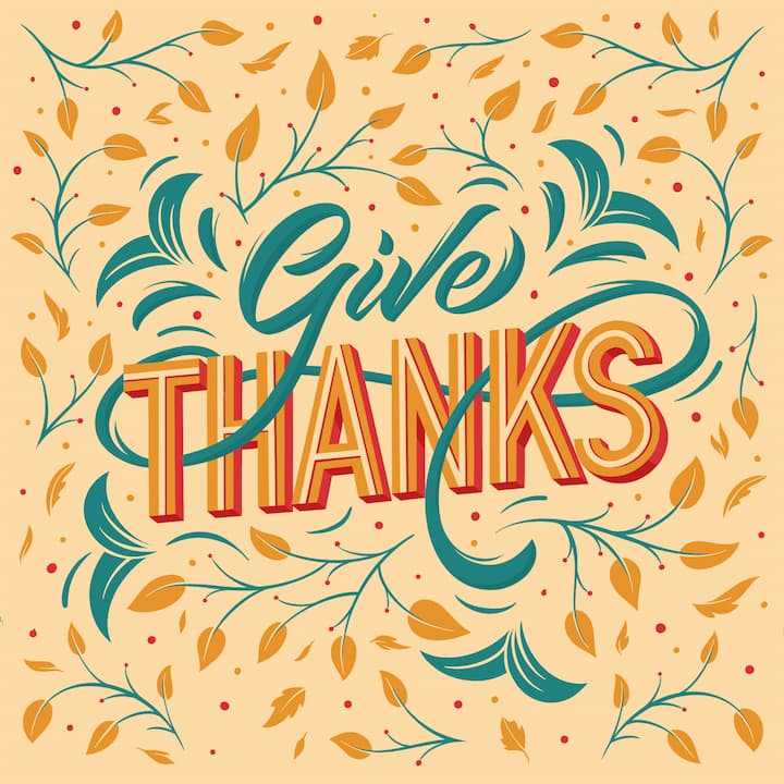 Give thanks Illustration