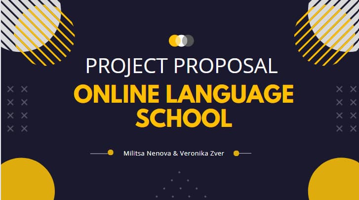 Project Proposal - Online Language School