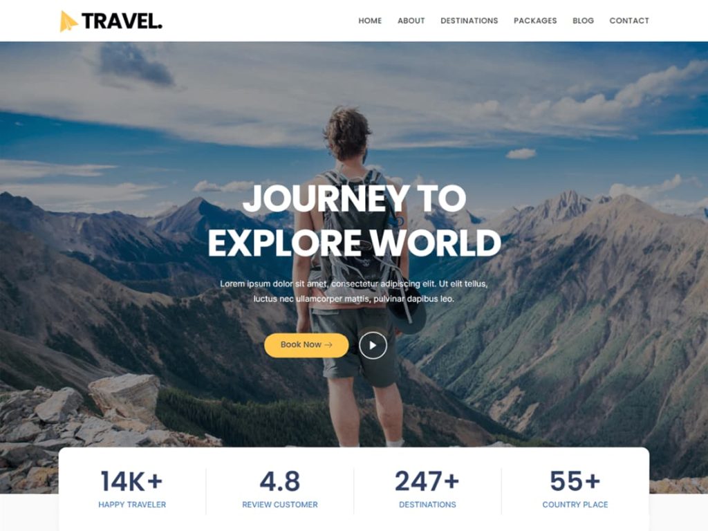 Kortez Travel WordPress theme screenshot