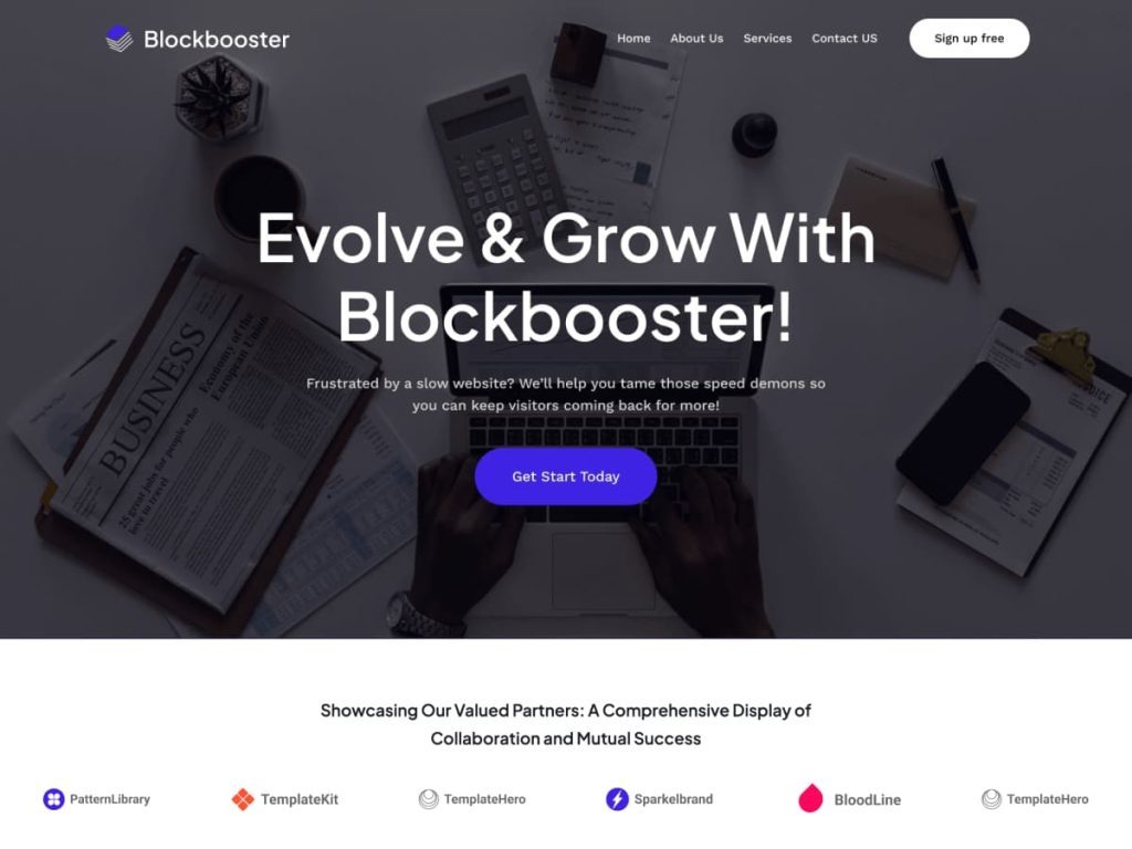 Blockbooster WordPress theme