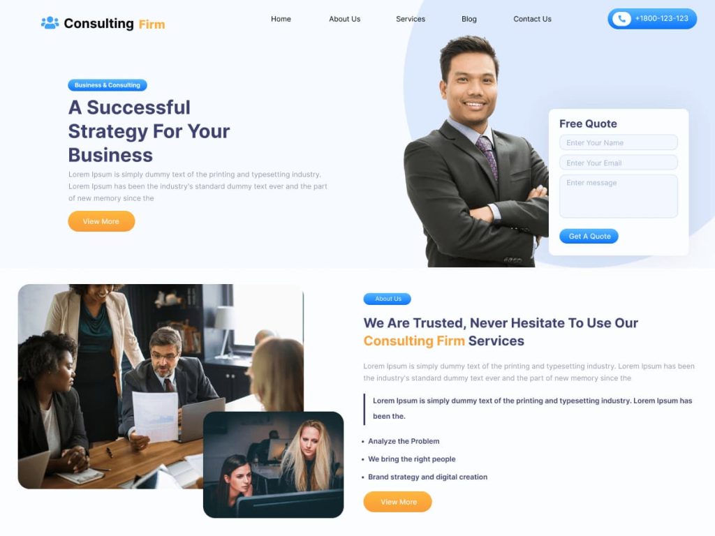 Career Consultant WordPress theme