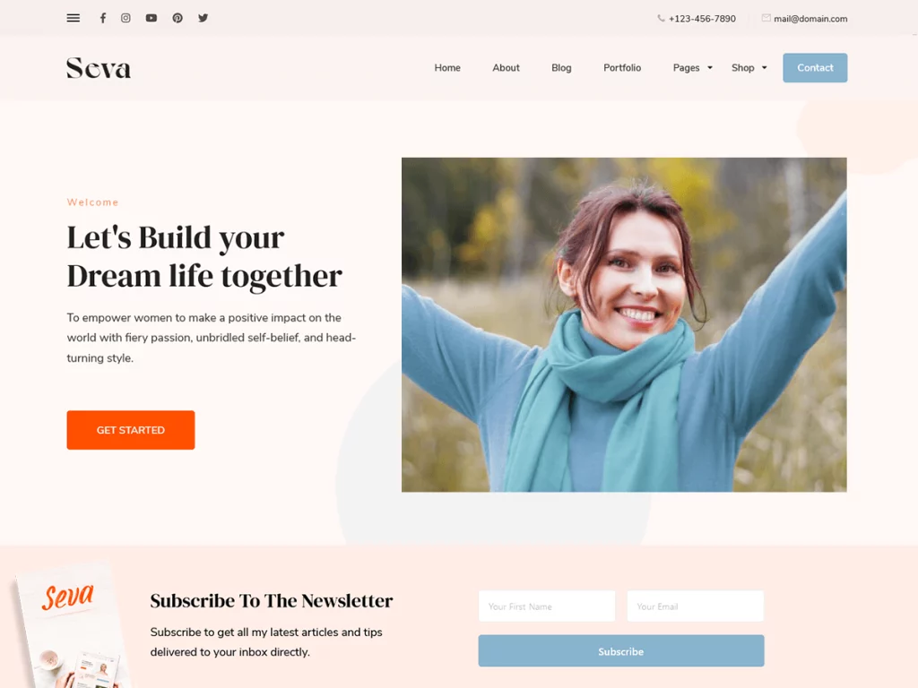 Seva Lite WordPress theme