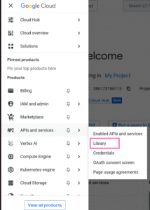 Google Cloud apis list